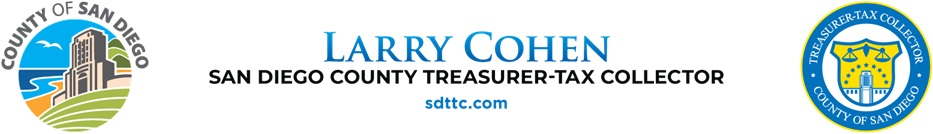 Larry Cohen - San Diego County Treasurer-Tax Collector - https://sdttc.com